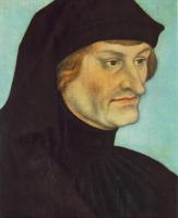 Lucas il Vecchio Cranach - Portrait of Johannes Geiler von Kaysersberg